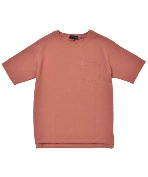 MinoriTY（マイノリティ）の「抗菌防臭加工ワッフルポケット付きビッグシルエット半袖Tシャツ カットソー ルーズ（Tシャツ/カットソー・メンズ・ブラック/ベージュ/ピンク/オフホワイト/カーキ/ネイビー/杢グレー・L/M）」の20枚目の写真