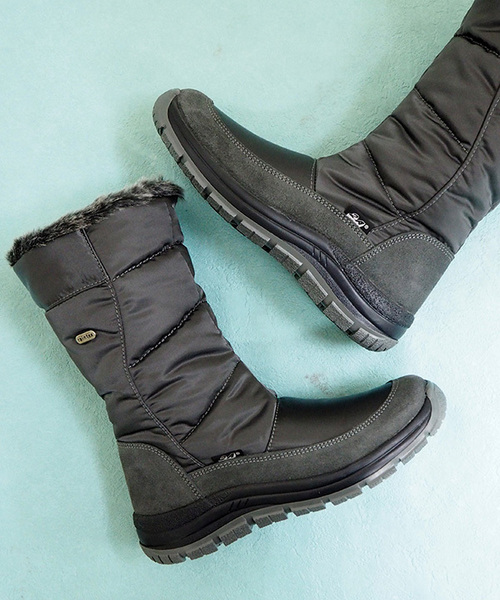 cava cava（サヴァサヴァ）の「【撥水・防滑】ファースノーブーツ　-3332009（レインシューズ・レディース・ブラック/ダークブラウン/グレー・S/M/L/LL）」の15枚目の写真