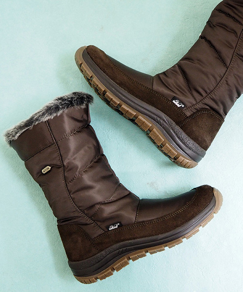 cava cava（サヴァサヴァ）の「【撥水・防滑】ファースノーブーツ　-3332009（レインシューズ・レディース・ブラック/ダークブラウン/グレー・S/M/L/LL）」の17枚目の写真