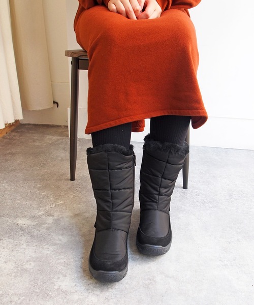 cava cava（サヴァサヴァ）の「【撥水・防滑】ファースノーブーツ　-3332009（レインシューズ・レディース・ブラック/ダークブラウン/グレー・S/M/L/LL）」の10枚目の写真