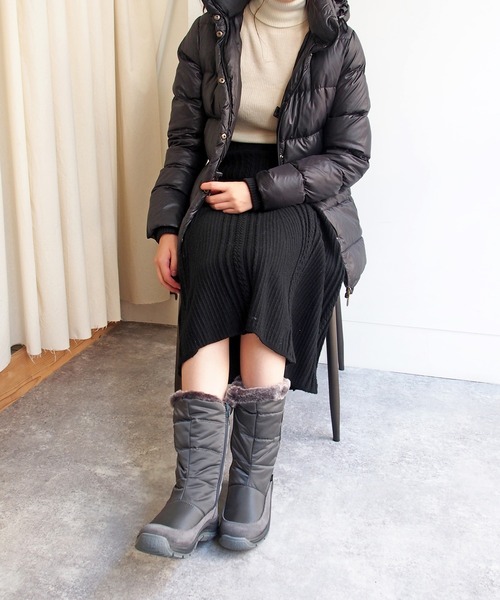 cava cava（サヴァサヴァ）の「【撥水・防滑】ファースノーブーツ　-3332009（レインシューズ・レディース・ブラック/ダークブラウン/グレー・S/M/L/LL）」の13枚目の写真