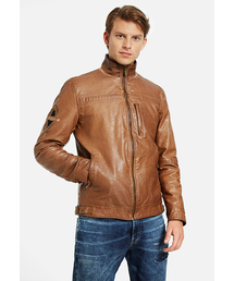 Desigual | 「Desigual/デシグアル」 フェイクレザーブルゾン(ライダースジャケット)