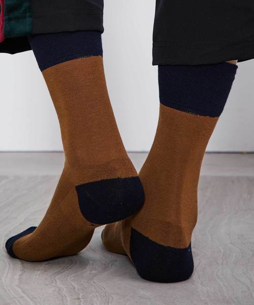 STUDIOUS(ステュディオス)の「【CHICSTOCKS】TWO TONE(ソックス/靴下・メンズ・ブラウン/グリーン・LARGE/SMALL)」の7枚目の写真