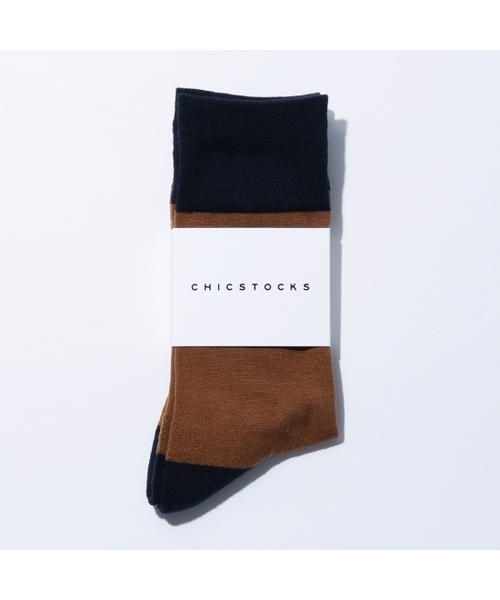 STUDIOUS(ステュディオス)の「【CHICSTOCKS】TWO TONE(ソックス/靴下・メンズ・ブラウン/グリーン・LARGE/SMALL)」の8枚目の写真
