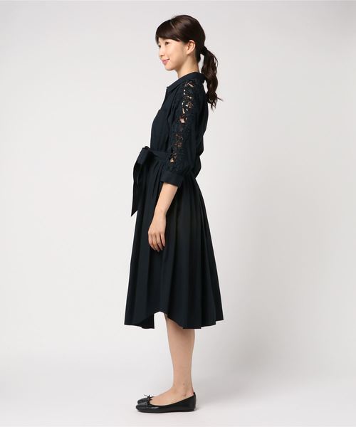 JILL STUART（ジルスチュアート）の「ユーリーシャツワンピース（ワンピース・レディース・ベージュ/ブルー/ネイビー・0/2/4）」の4枚目の写真