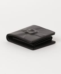 未使用級】ミハラヤスヒロ 炙り出しレザー 2つ折り財布 小銭入れ付き