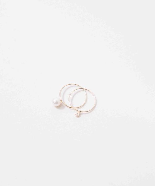 STUDIOUS(ステュディオス)の「【bonbon】pearl ring(パールリング)BOB11(リング・レディース・ゴールド・3/5)」の2枚目の写真