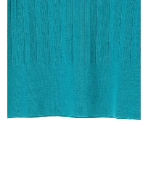 YECCA VECCA（イェッカヴェッカ）の「プリ－ツニットプルオ－バ－（Tシャツ/カットソー・レディース・ホワイト/ネイビー/サックスブルー/グリーン/ラベンダー・FREE）」の19枚目の写真