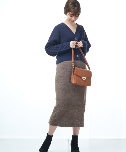 natural couture(ナチュラルクチュール)の「春色アイレットカーディガン(カーディガン/ボレロ・レディース・アイボリー/ベージュ/ネイビー/サックスブルー/ラベンダー/オレンジ・FREE)」の10枚目の写真