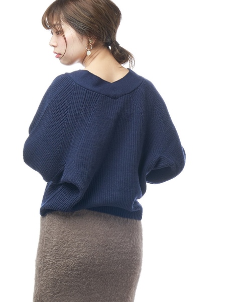 natural couture(ナチュラルクチュール)の「春色アイレットカーディガン(カーディガン/ボレロ・レディース・アイボリー/ベージュ/ネイビー/サックスブルー/ラベンダー/オレンジ・FREE)」の8枚目の写真