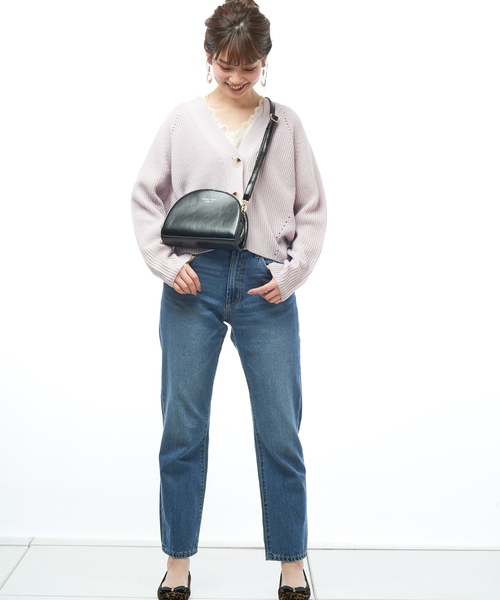 natural couture(ナチュラルクチュール)の「春色アイレットカーディガン(カーディガン/ボレロ・レディース・アイボリー/ベージュ/ネイビー/サックスブルー/ラベンダー/オレンジ・FREE)」の13枚目の写真