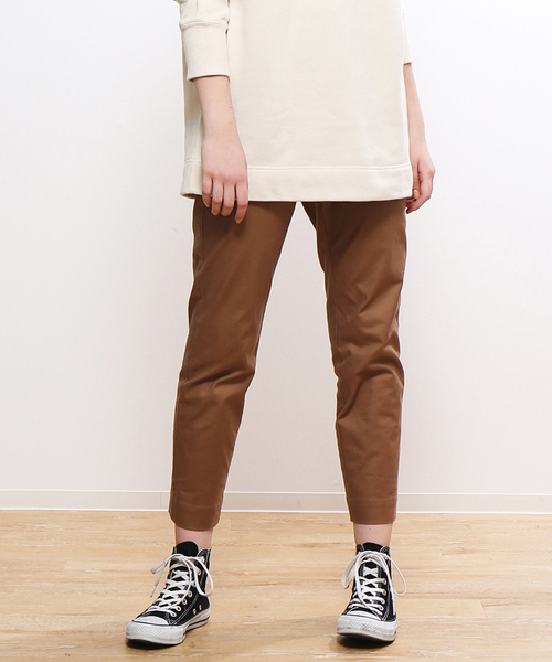 collex(コレックス)の「カルゼストレッチテーパードパンツ(パンツ)」|ベージュ