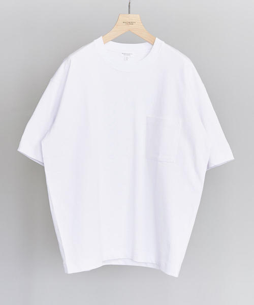 BEAUTY&YOUTH UNITED ARROWS（ビューティーアンドユースユナイテッドアローズ）の「BY クリスピーコットン 樽型 Tシャツ（Tシャツ/カットソー・メンズ・ホワイト/ブラック/ベージュ/レッド・SMALL/MEDIUM/LARGE/X-LARGE）」の2枚目の写真