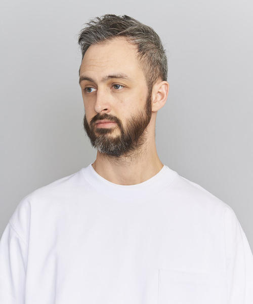 BEAUTY&YOUTH UNITED ARROWS（ビューティーアンドユースユナイテッドアローズ）の「BY クリスピーコットン 樽型 Tシャツ（Tシャツ/カットソー・メンズ・ホワイト/ブラック/ベージュ/レッド・SMALL/MEDIUM/LARGE/X-LARGE）」の12枚目の写真