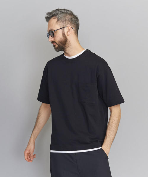 BEAUTY&YOUTH UNITED ARROWS（ビューティーアンドユースユナイテッドアローズ）の「BY クリスピーコットン 樽型 Tシャツ（Tシャツ/カットソー・メンズ・ホワイト/ブラック/ベージュ/レッド・SMALL/MEDIUM/LARGE/X-LARGE）」の19枚目の写真