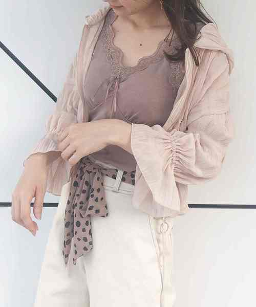 one after another NICE CLAUP(ワンアフターアナザーナイスクラップ)の「ヴィンテージフード羽織(パーカー・レディース・ベージュ/アイボリー/ブラック系その他・FREE)」の21枚目の写真