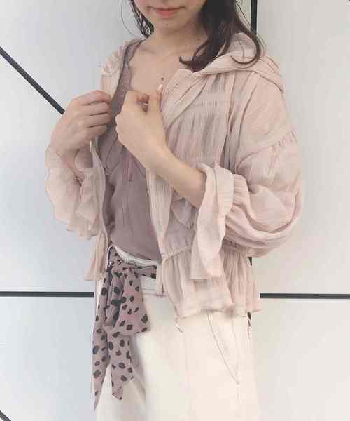 one after another NICE CLAUP(ワンアフターアナザーナイスクラップ)の「ヴィンテージフード羽織(パーカー・レディース・ベージュ/アイボリー/ブラック系その他・FREE)」の20枚目の写真