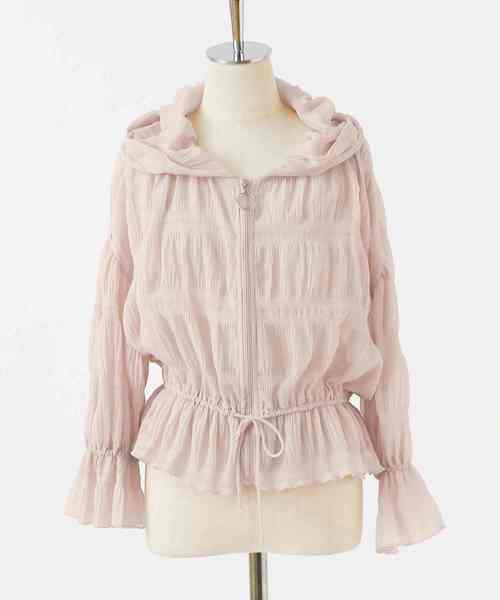 one after another NICE CLAUP(ワンアフターアナザーナイスクラップ)の「ヴィンテージフード羽織(パーカー・レディース・ベージュ/アイボリー/ブラック系その他・FREE)」の11枚目の写真