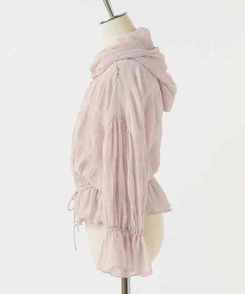 one after another NICE CLAUP(ワンアフターアナザーナイスクラップ)の「ヴィンテージフード羽織(パーカー・レディース・ベージュ/アイボリー/ブラック系その他・FREE)」の10枚目の写真