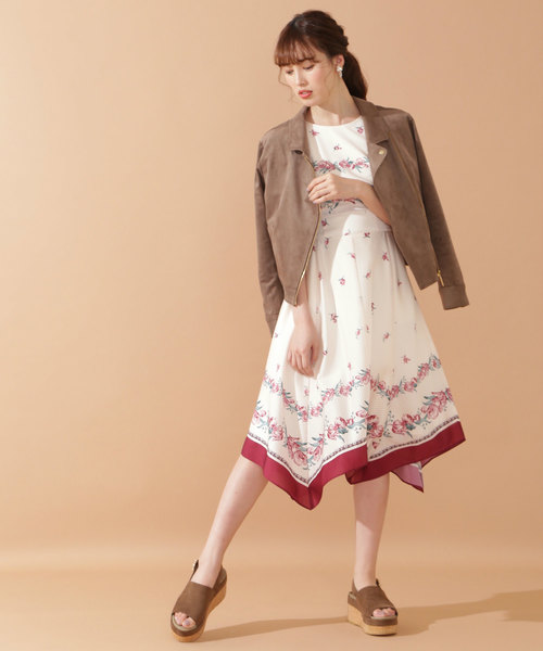 JILL by JILL STUART チーフヘムスカーフワンピース JILL by JILL STUART（ジルバイジルスチュアート）の「チーフ