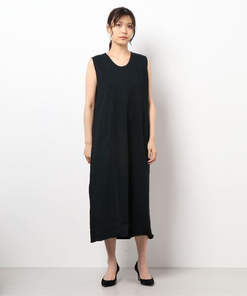 go slow caravan(ゴースローキャラバン)の「Good On/グッドオン TENT TEE DRESS(ワンピース・レディース・ネイビー/グレー/ライトブラウン/ブラック系その他2/ライトブルー/コーラルピンク・FREE)」の2枚目の写真