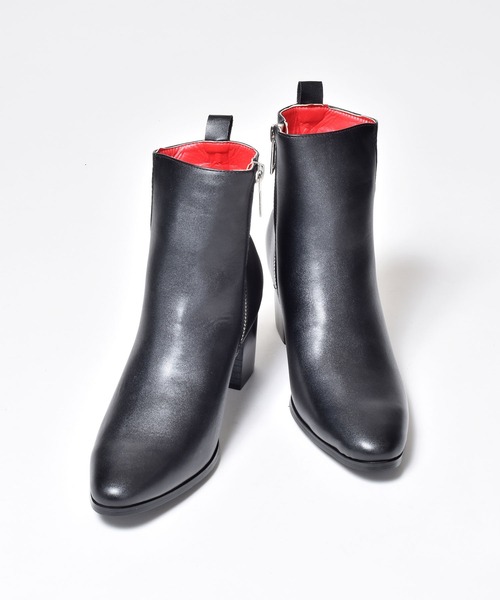 endevice（エンデヴァイス）の「メタルジップ ヒールブーツ / ハイヒール（ブーツ・メンズ・ブラック・44/40/42）」の8枚目の写真