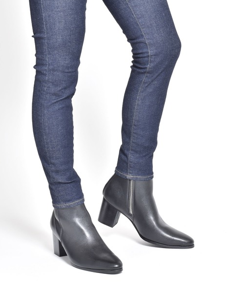 endevice（エンデヴァイス）の「メタルジップ ヒールブーツ / ハイヒール（ブーツ・メンズ・ブラック・44/40/42）」の3枚目の写真