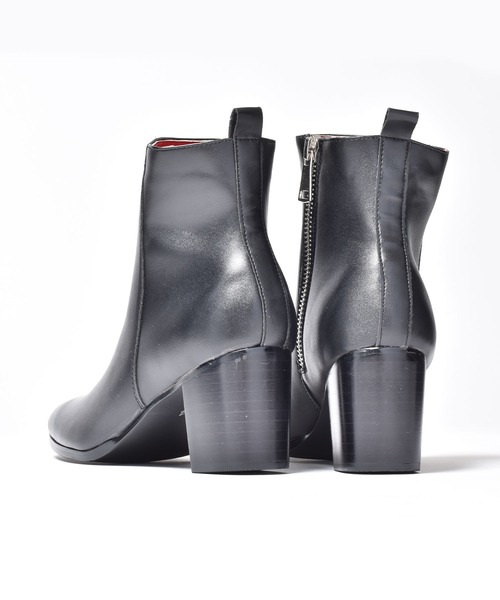 endevice（エンデヴァイス）の「メタルジップ ヒールブーツ / ハイヒール（ブーツ・メンズ・ブラック・44/40/42）」の10枚目の写真