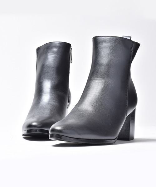 endevice（エンデヴァイス）の「メタルジップ ヒールブーツ / ハイヒール（ブーツ・メンズ・ブラック・44/40/42）」の6枚目の写真