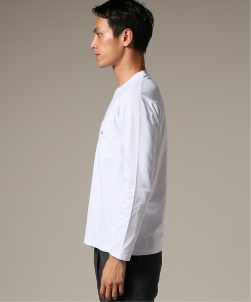 DANTON（ダントン）の「DANTON / ダントン POCKET L/S TEE（Tシャツ/カットソー・メンズ・グリーン/ホワイト/ブラック/ブラウン/チャコールグレー/キャメル・40/42/38/36）」の9枚目の写真