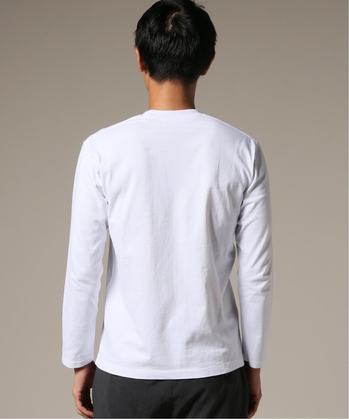DANTON（ダントン）の「DANTON / ダントン POCKET L/S TEE（Tシャツ/カットソー・メンズ・グリーン/ホワイト/ブラック/ブラウン/チャコールグレー/キャメル・40/42/38/36）」の10枚目の写真