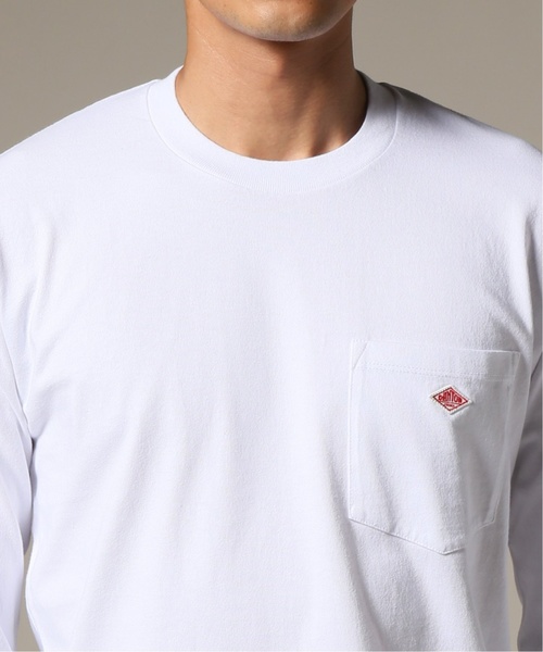DANTON（ダントン）の「DANTON / ダントン POCKET L/S TEE（Tシャツ/カットソー・メンズ・グリーン/ホワイト/ブラック/ブラウン/チャコールグレー/キャメル・40/42/38/36）」の11枚目の写真