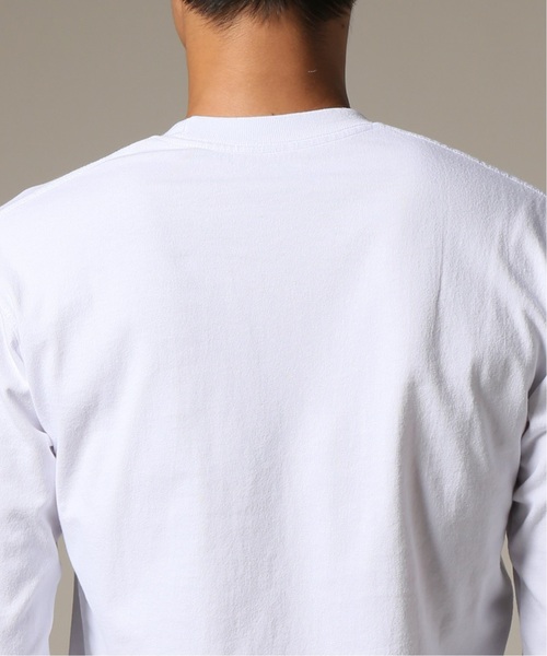 DANTON（ダントン）の「DANTON / ダントン POCKET L/S TEE（Tシャツ/カットソー・メンズ・グリーン/ホワイト/ブラック/ブラウン/チャコールグレー/キャメル・40/42/38/36）」の12枚目の写真