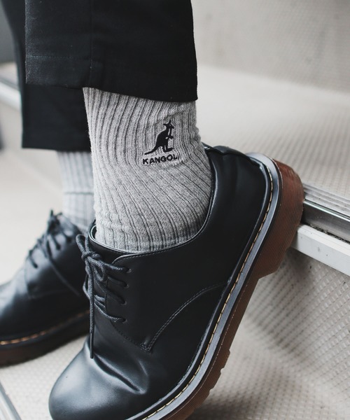 KANGOL（カンゴール）の「KANGOL カンゴール ワンポイントロゴ ソックス 靴下3足セット（ソックス/靴下・メンズ・ホワイト/ブラック/マルチ・25-27）」の3枚目の写真