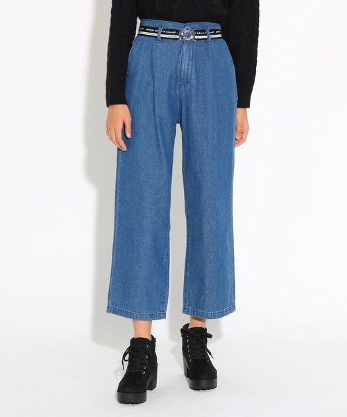 Pink Latte ピンクラテ のファッション パンツ パンツ パンツ パンツ ベルト付きチェックワイド