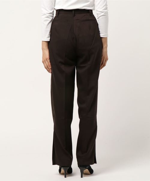 tiptop(ティップトップ)の「<pocket>【ZOZO限定アイテム】センタープレススリットパンツ(スラックス・レディース・ブラック/ブラウン/A/ピンク・FREE)」の5枚目の写真