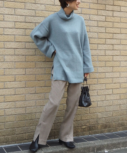 tiptop(ティップトップ)の「<pocket>【ZOZO限定アイテム】センタープレススリットパンツ(スラックス・レディース・ブラック/ブラウン/A/ピンク・FREE)」の21枚目の写真