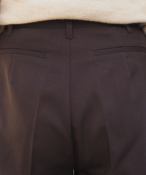 tiptop(ティップトップ)の「<pocket>【ZOZO限定アイテム】センタープレススリットパンツ(スラックス・レディース・ブラック/ブラウン/A/ピンク・FREE)」の9枚目の写真