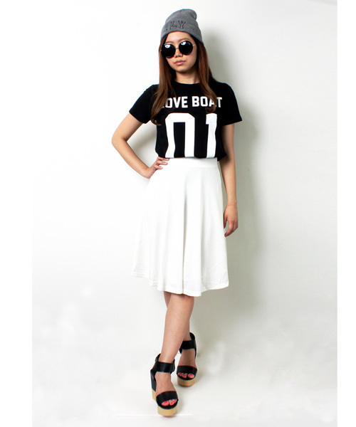 LOVE BOAT（ラブ・ボート）の「LBT　01　Tシャツ（Tシャツ/カットソー・レディース・ホワイト系/ブラック系/グリーン系・FREE）」の3枚目の写真