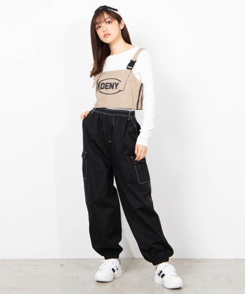 WEGO（ウィゴー）の「WEGO/カーゴポケットパンツ（カーゴパンツ・レディース・ブラック/パープル/パープル系その他/オレンジ系その他/アニマル/ブラック系その他2/ブラック系その他・FREE）」の12枚目の写真