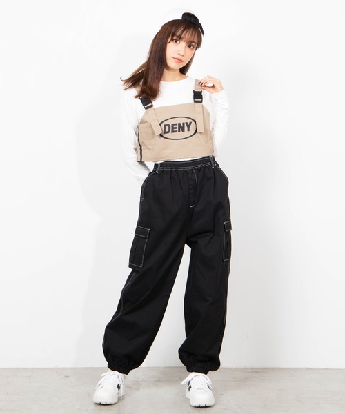 WEGO（ウィゴー）の「WEGO/カーゴポケットパンツ（カーゴパンツ・レディース・ブラック/パープル/パープル系その他/オレンジ系その他/アニマル/ブラック系その他2/ブラック系その他・FREE）」の16枚目の写真