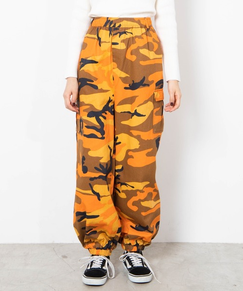 ユーロ 90s ヴィヴィッドオレンジ ティガーカモフラージュ スウェットパンツ cart01_sp_d8295bf2-beed-41c4-