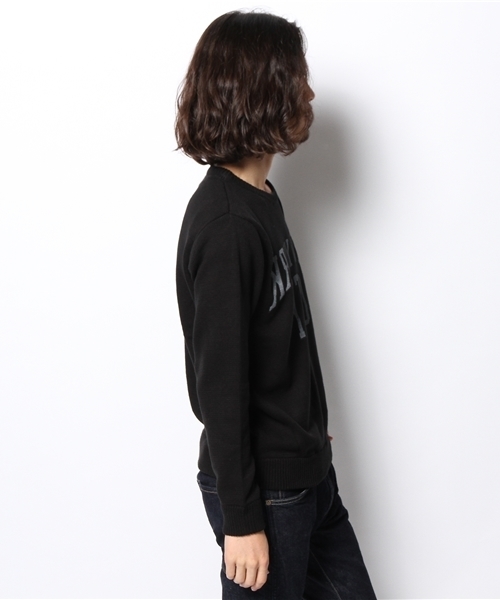 WEGO（ウィゴー）の「WEGO/ロゴニット（ニット/セーター・メンズ・オフホワイト/ブラック/杢グレー/ワイン・LARGE/MEDIUM）」の9枚目の写真