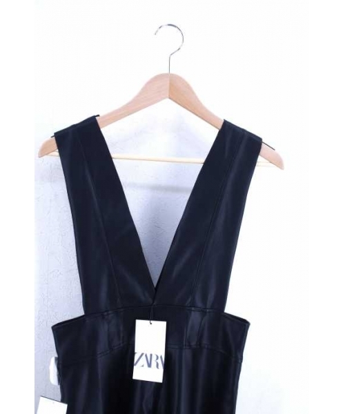 ブランド古着】フェイクレザーワンピース（ワンピース）｜ZARA