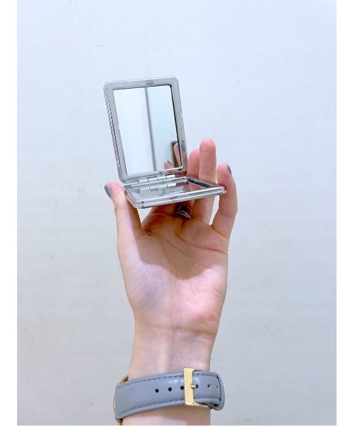 オリジナルニコロゴラメミラー（手鏡/メイクミラー）｜niko and