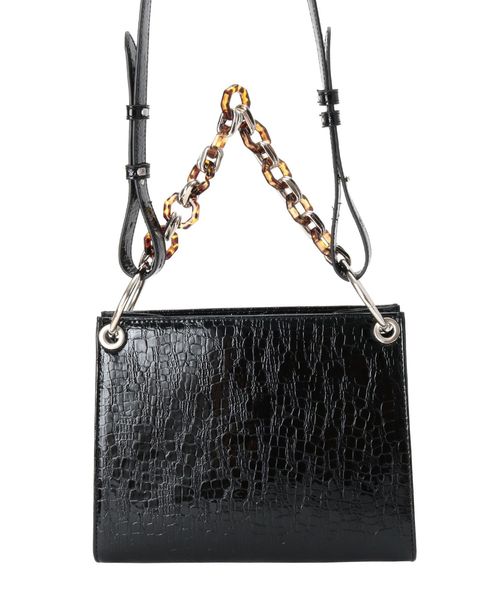 EVRIS（エヴリス）の「チェーンハンドルクロコスクエアBAG（ショルダーバッグ・レディース・ブラック/ブラウン/グリーン・FREE）」の21枚目の写真