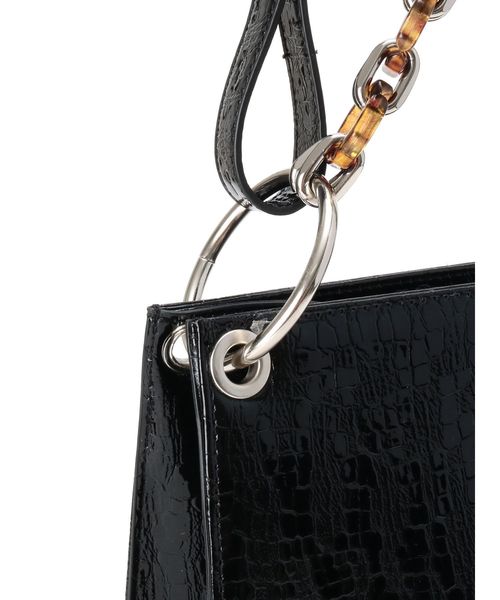 EVRIS（エヴリス）の「チェーンハンドルクロコスクエアBAG（ショルダーバッグ・レディース・ブラック/ブラウン/グリーン・FREE）」の22枚目の写真