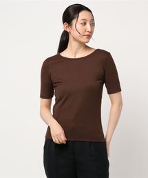 HONEYSUCKLE ROSE | 【HONEYSUCKLE ROSE】リブクルー半袖Ｔシャツ(Tシャツ/カットソー)