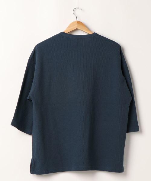 JUNRED（ジュンレッド）の「BEN　DAVISサーマル７分袖カットソー（Tシャツ/カットソー・メンズ・ホワイト/ネイビー/ブラック・M/L/LL）」の4枚目の写真