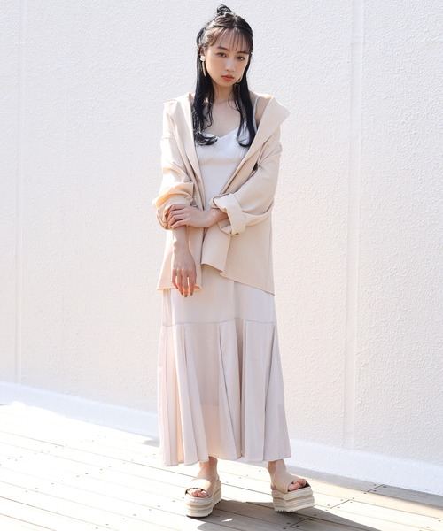 one after another NICE CLAUP（ワンアフターアナザーナイスクラップ）の「ティアードキャミワンピース（ワンピース・レディース・ブルー/アイボリー/その他11・FREE）」の13枚目の写真